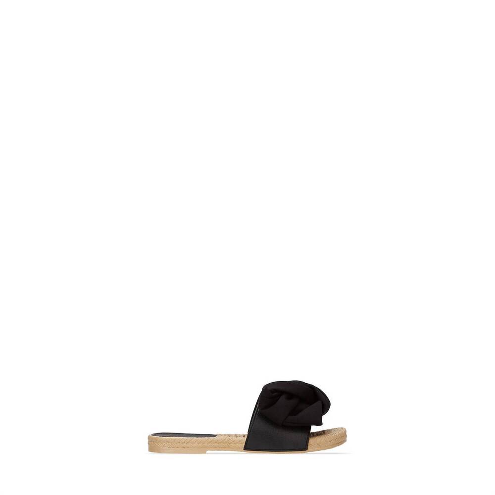 NEW ANDREA women's bow knot sandal in black